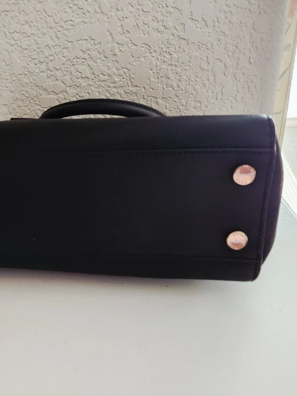 Michael Kors Black Leather Handbag Purse Satchel